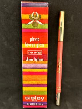 NIB Sisley Phyto Levres Gloss Sheer Lipliner; Rose Sorbet